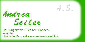 andrea seiler business card